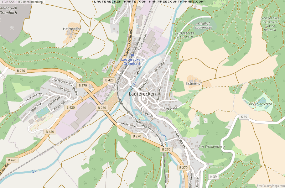 Karte Von Lauterecken Deutschland