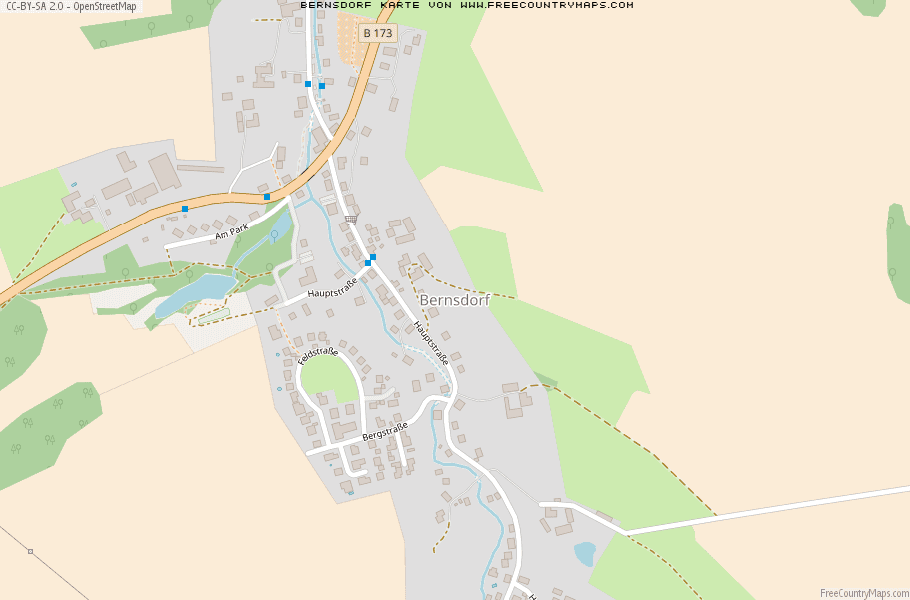 Karte Von Bernsdorf Deutschland