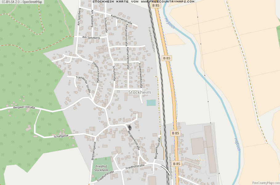 Karte Von Stockheim Deutschland