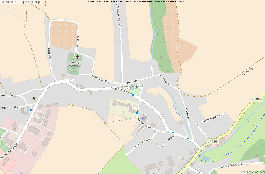Karte Von Mohlsdorf Deutschland