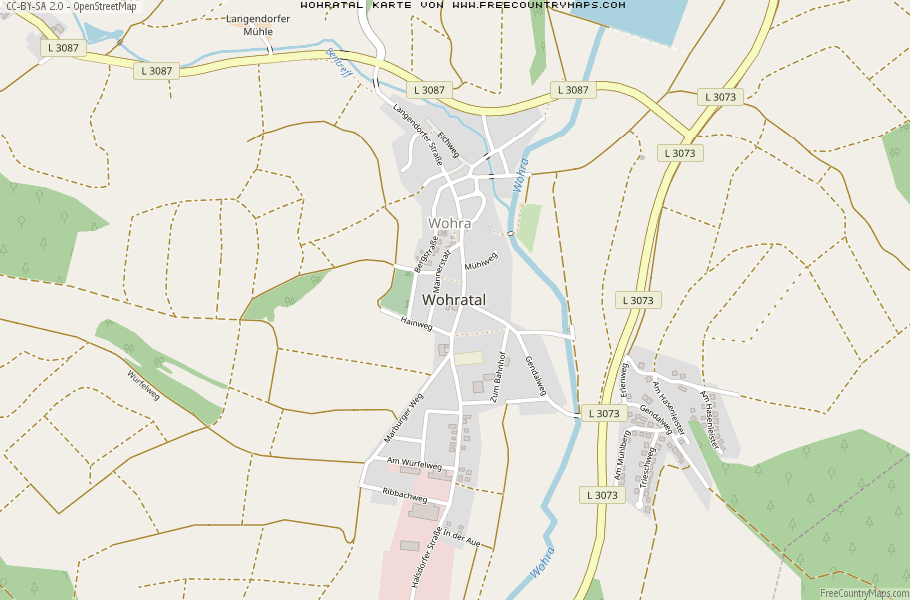 Karte Von Wohratal Deutschland