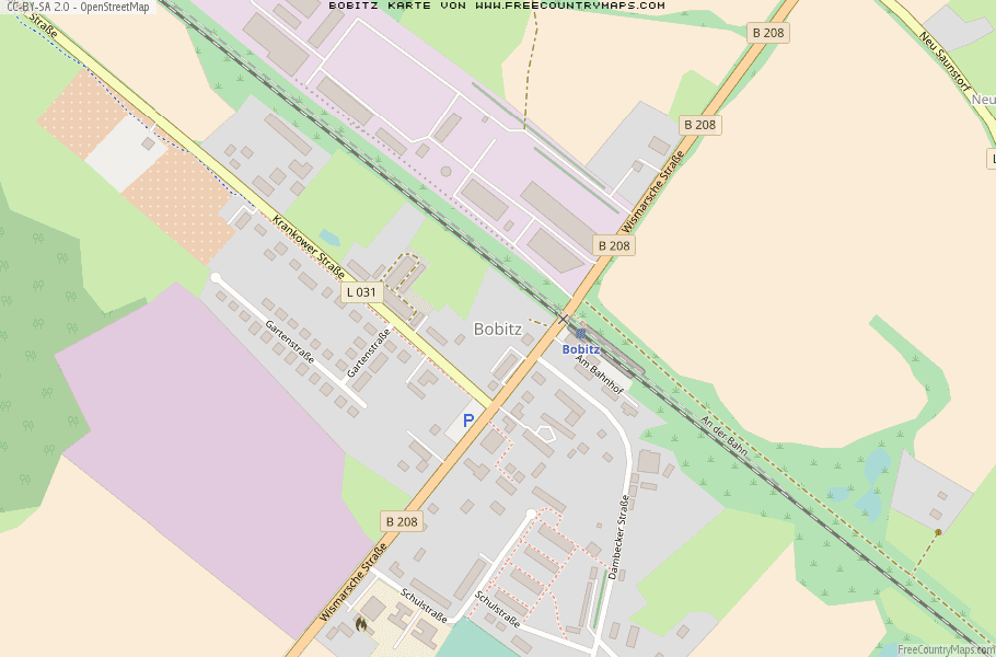 Karte Von Bobitz Deutschland