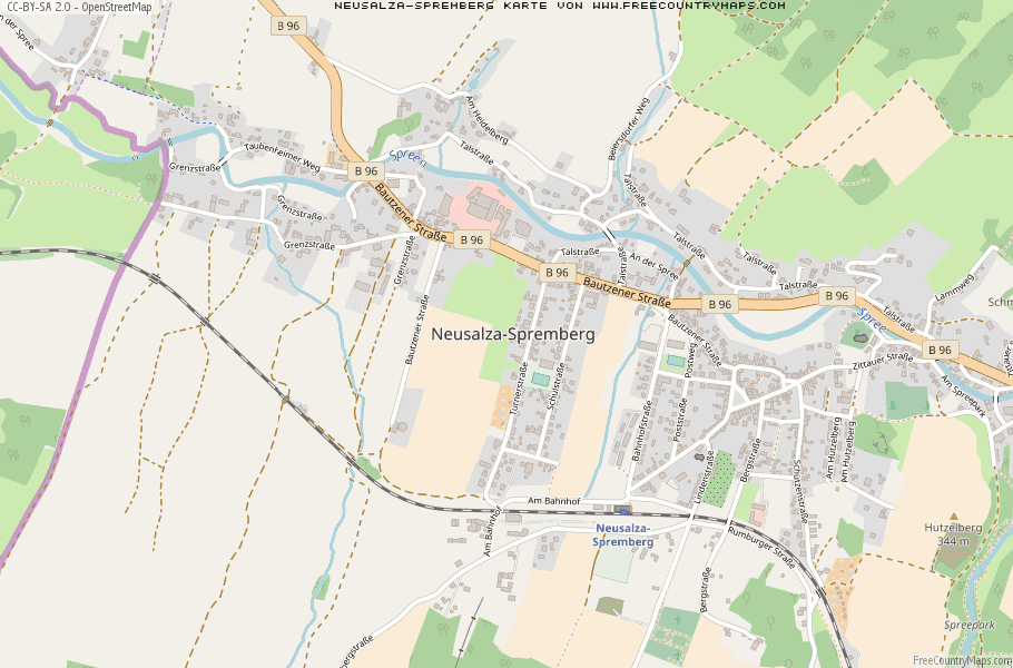 Karte Von Neusalza-Spremberg Deutschland