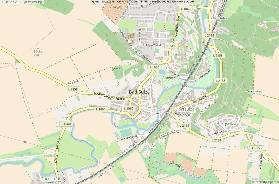 Karte Von Bad Sulza Deutschland
