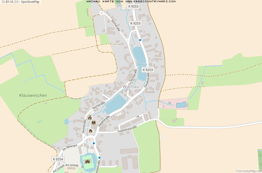 Karte Von Wachau Deutschland