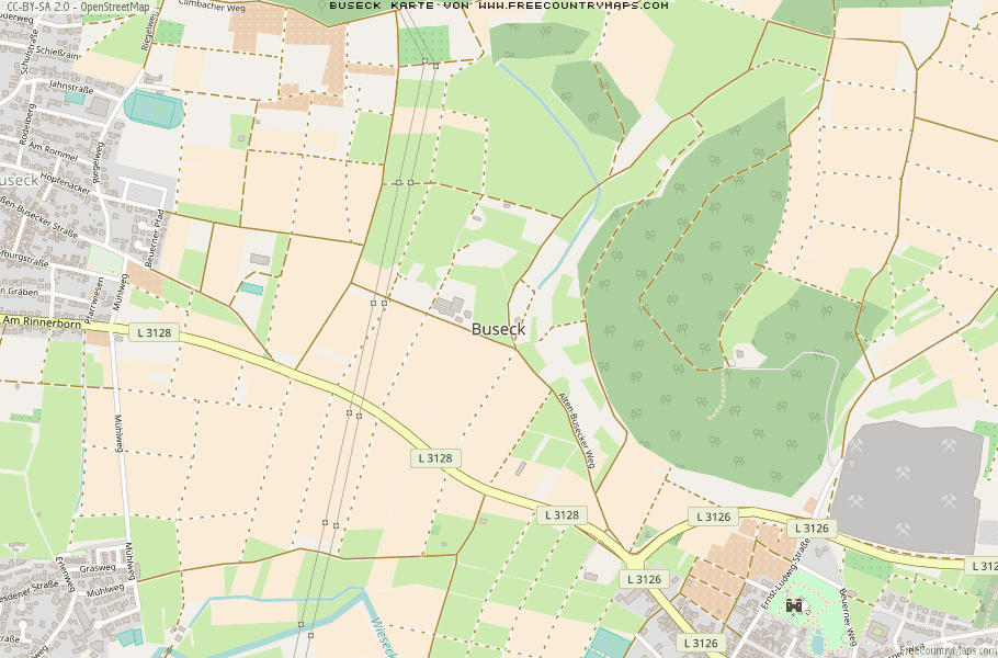Karte Von Buseck Deutschland