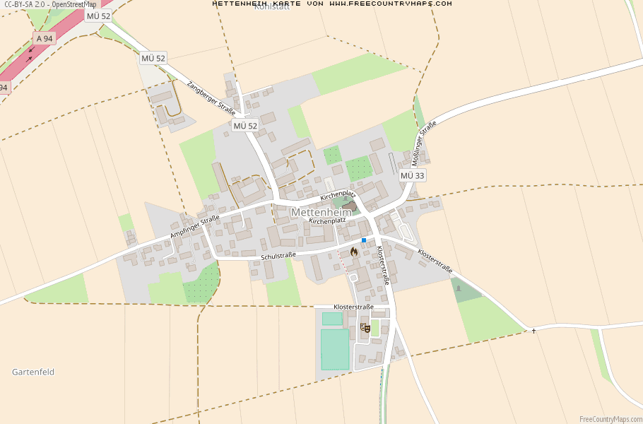 Karte Von Mettenheim Deutschland