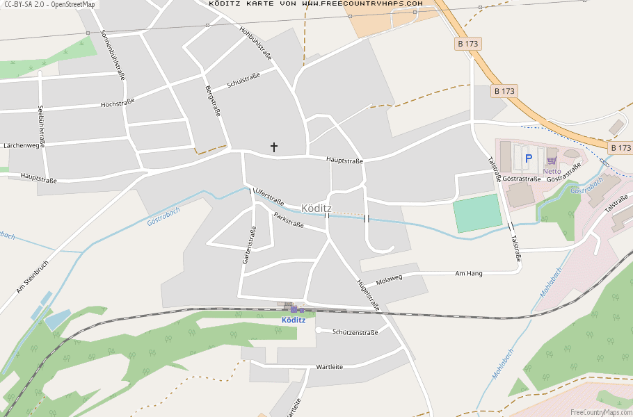 Karte Von Köditz Deutschland
