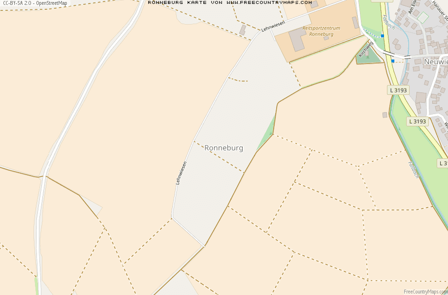 Karte Von Ronneburg Deutschland