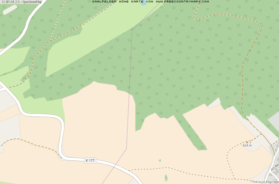 Karte Von Saalfelder Höhe Deutschland