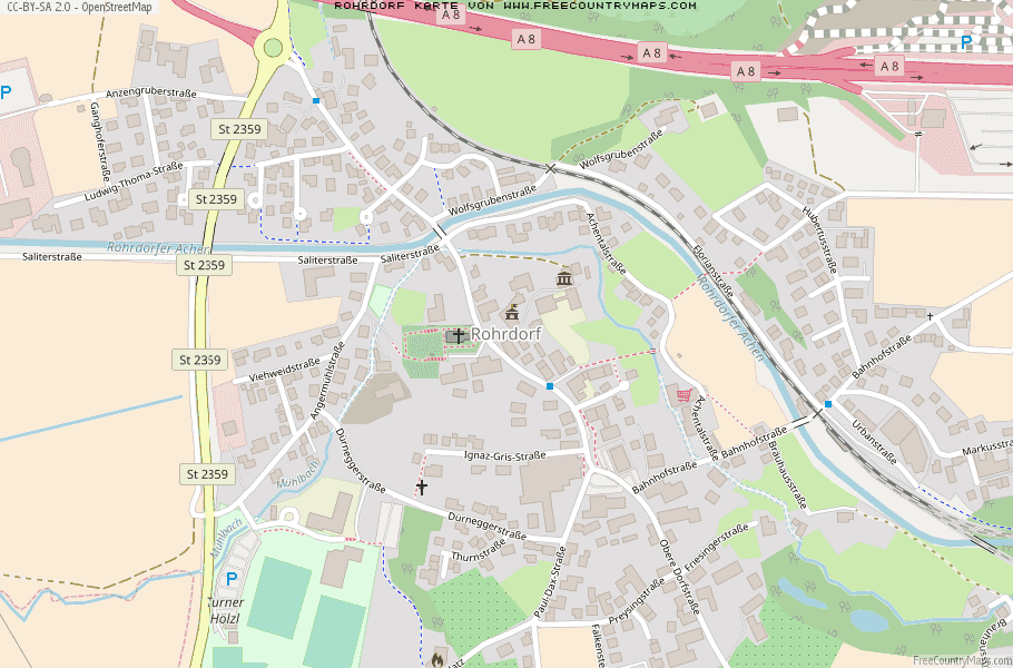 Karte Von Rohrdorf Deutschland