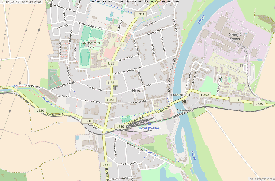 Karte Von Hoya Deutschland