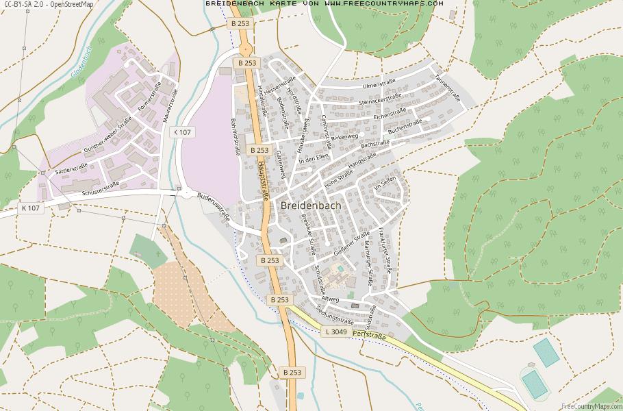 Karte Von Breidenbach Deutschland