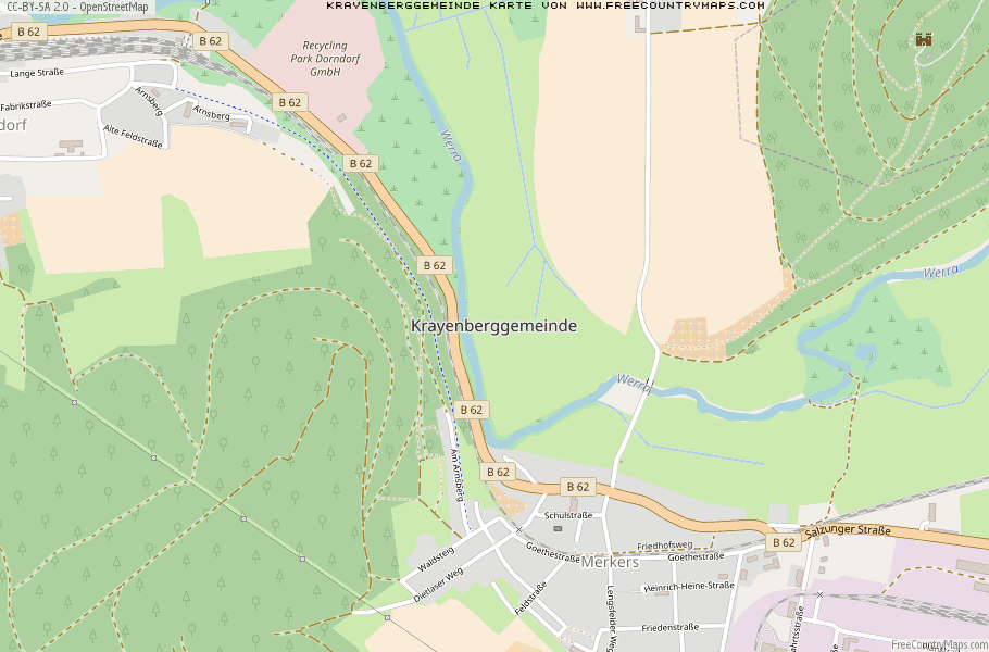 Karte Von Krayenberggemeinde Deutschland