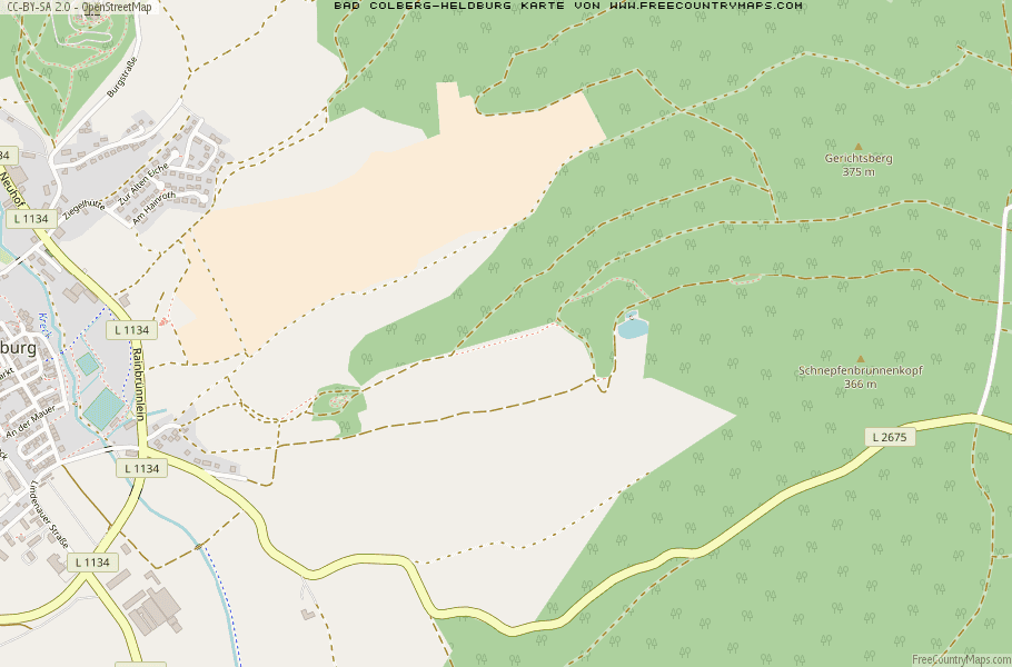 Karte Von Bad Colberg-Heldburg Deutschland