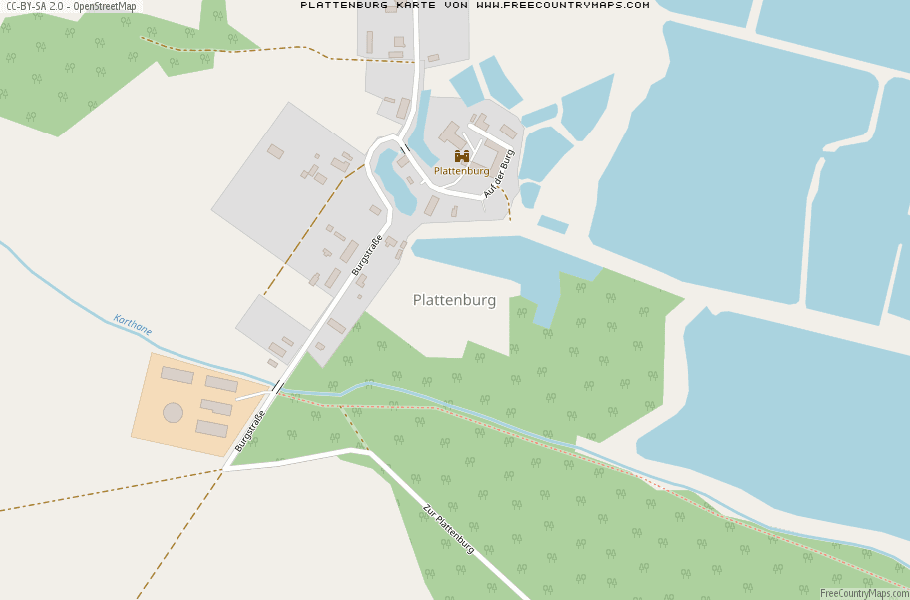 Karte Von Plattenburg Deutschland