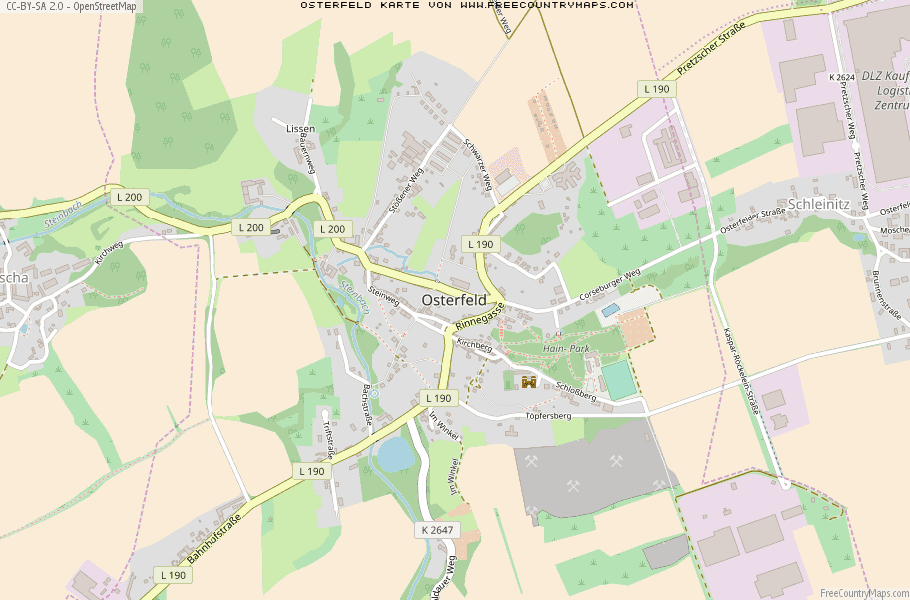 Karte Von Osterfeld Deutschland