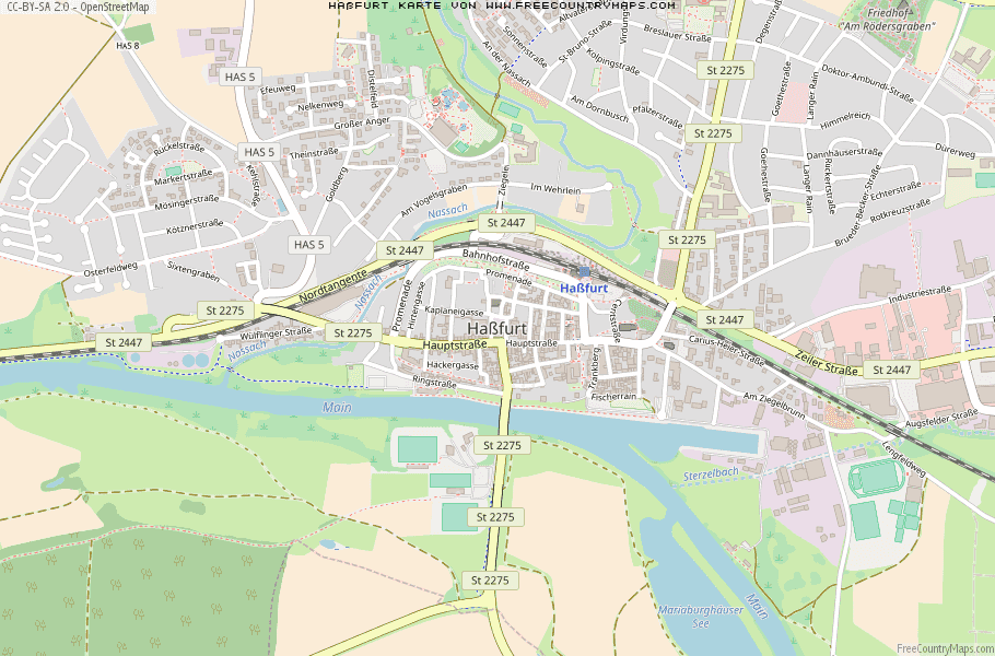 Karte Von Haßfurt Deutschland