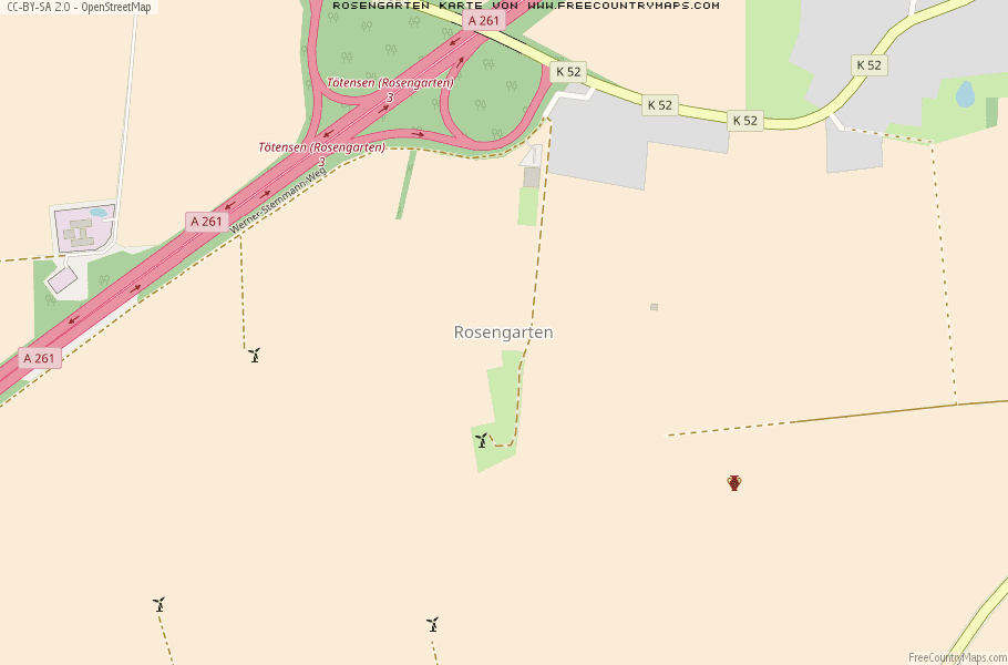 Karte Von Rosengarten Deutschland