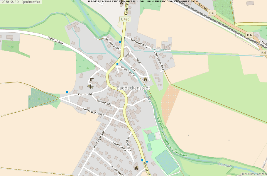Karte Von Baddeckenstedt Deutschland