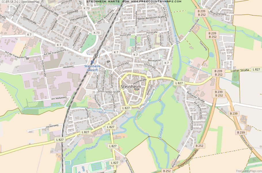 Karte Von Steinheim Deutschland