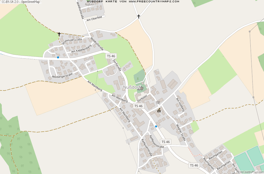 Karte Von Nußdorf Deutschland