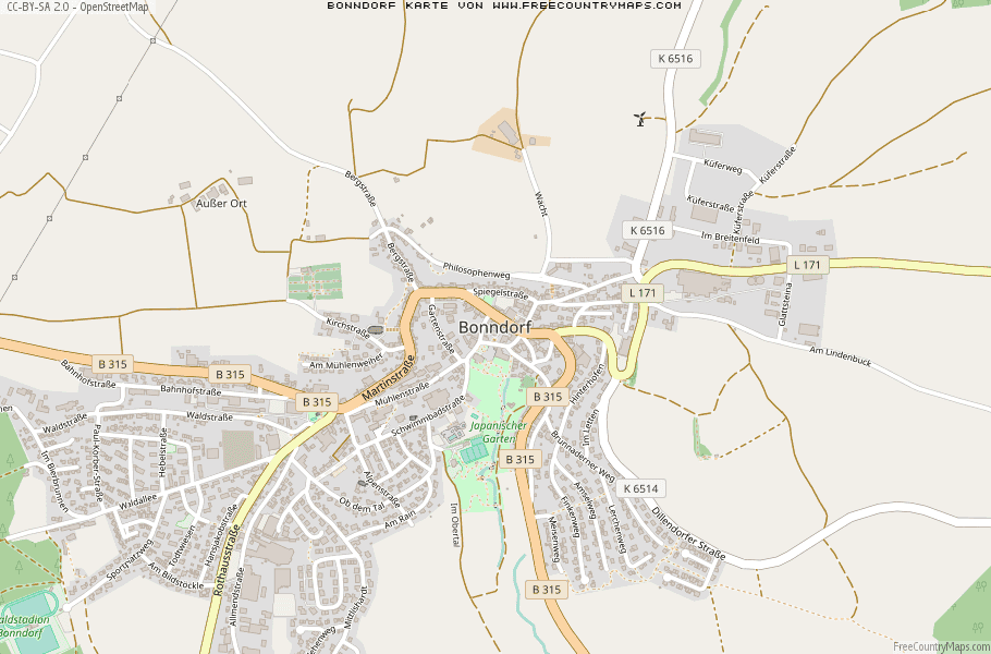Karte Von Bonndorf Deutschland