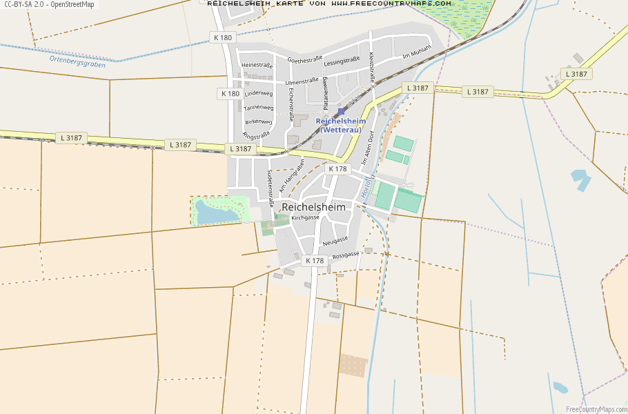 Karte Von Reichelsheim Deutschland