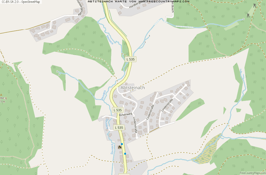 Karte Von Abtsteinach Deutschland