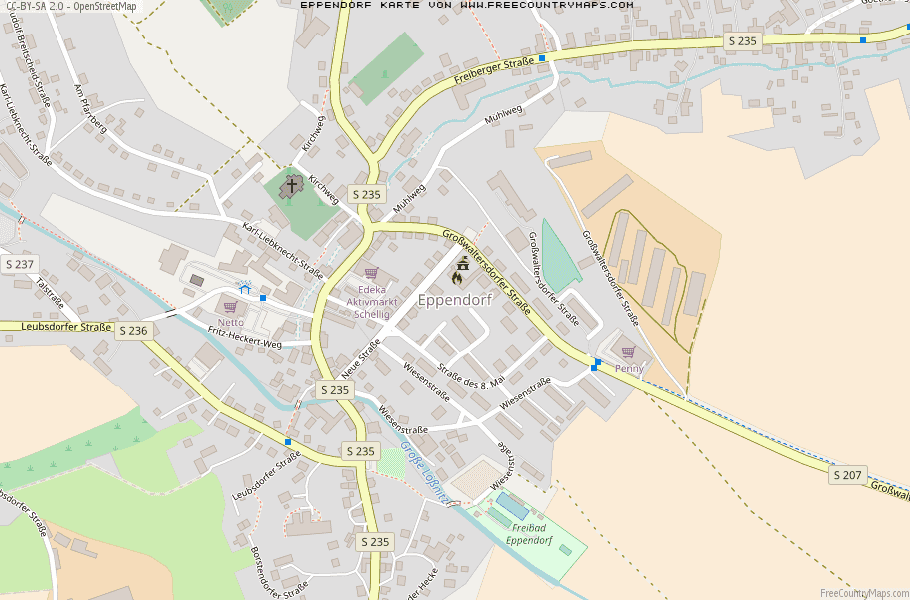 Karte Von Eppendorf Deutschland