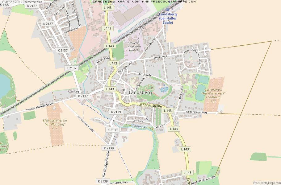 Karte Von Landsberg Deutschland