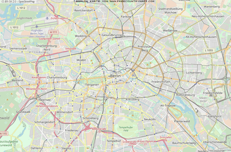 Karte Von Berlin Deutschland