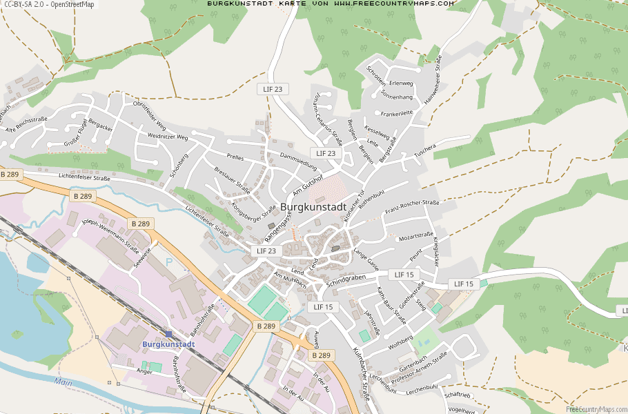 Karte Von Burgkunstadt Deutschland