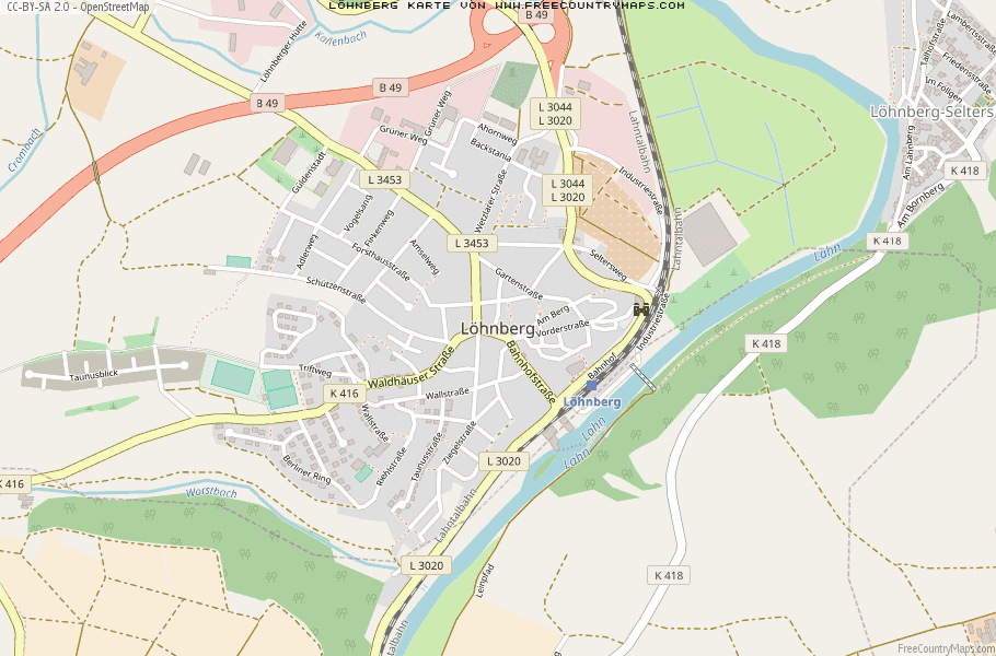 Karte Von Löhnberg Deutschland