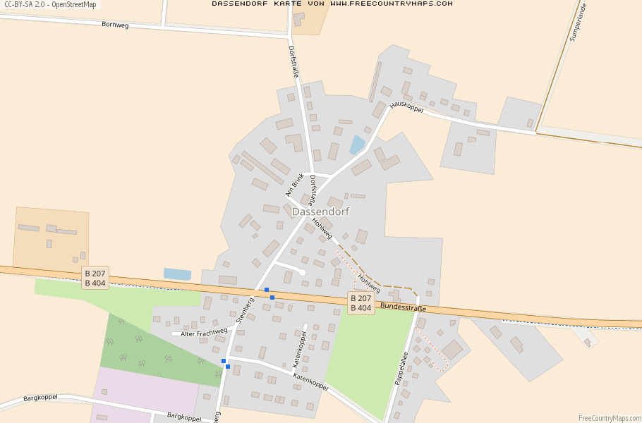 Karte Von Dassendorf Deutschland