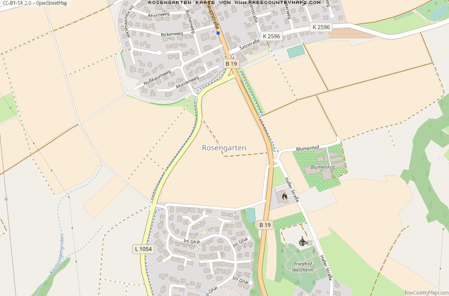 Karte Von Rosengarten Deutschland