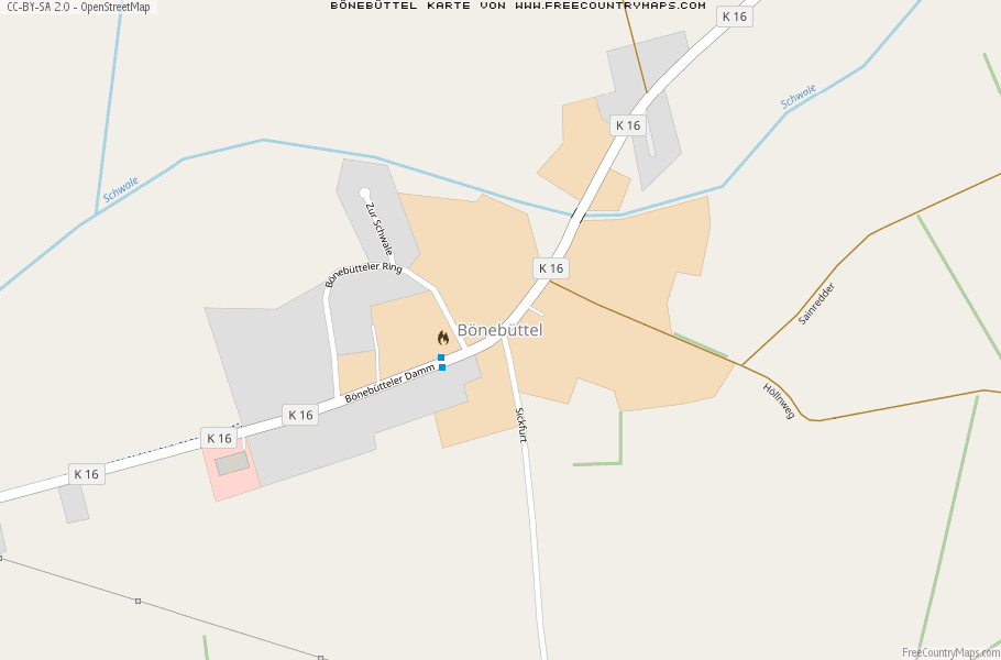 Karte Von Bönebüttel Deutschland