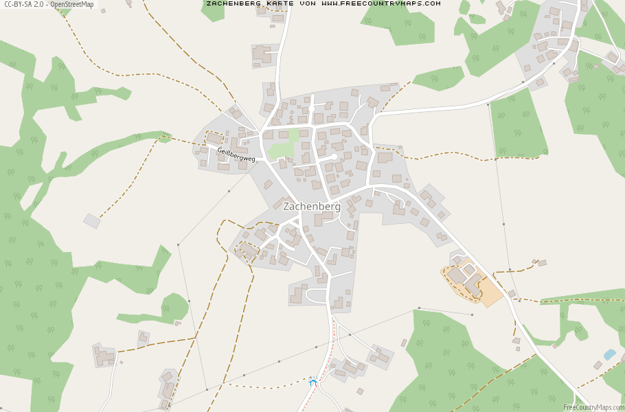 Karte Von Zachenberg Deutschland