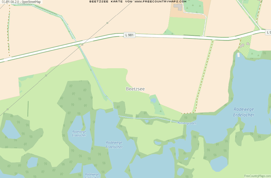 Karte Von Beetzsee Deutschland