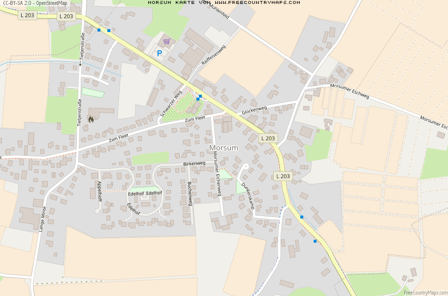 Karte Von Morsum Deutschland