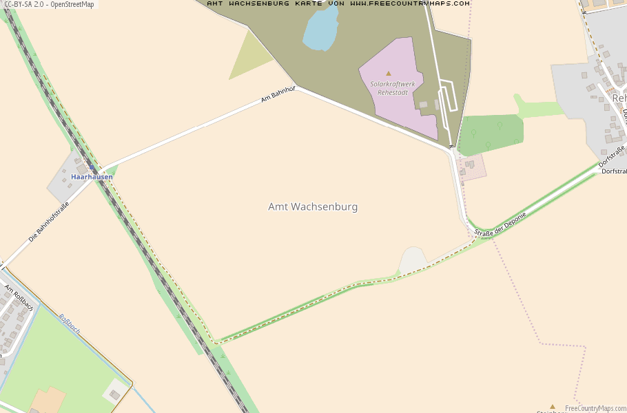 Karte Von Amt Wachsenburg Deutschland