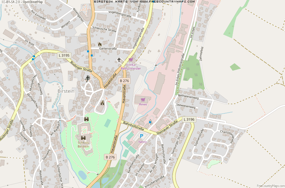 Karte Von Birstein Deutschland