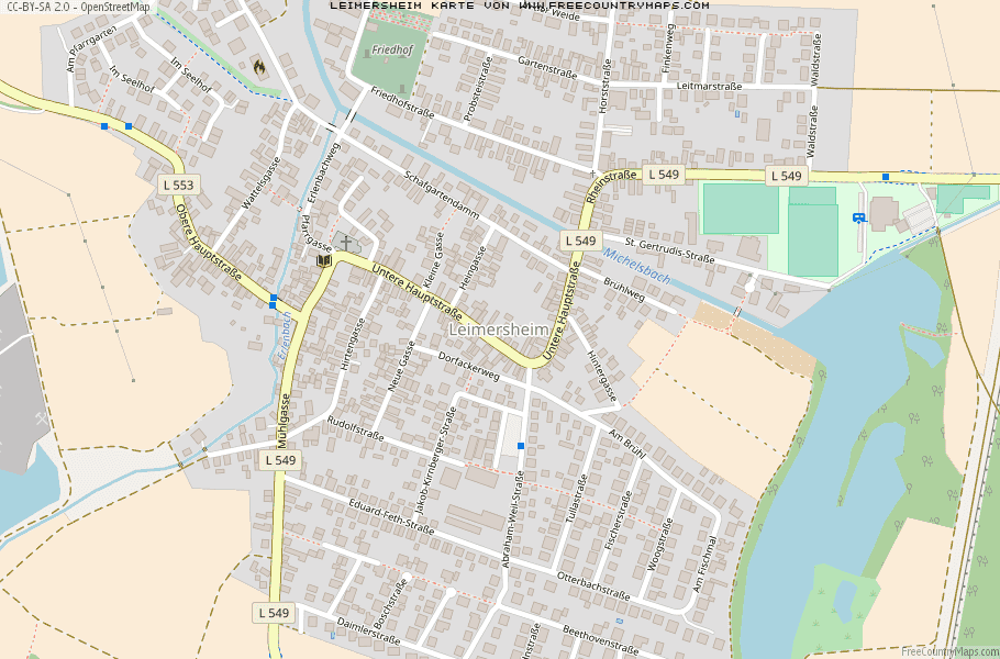 Karte Von Leimersheim Deutschland