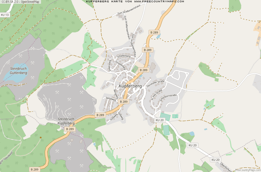 Karte Von Kupferberg Deutschland