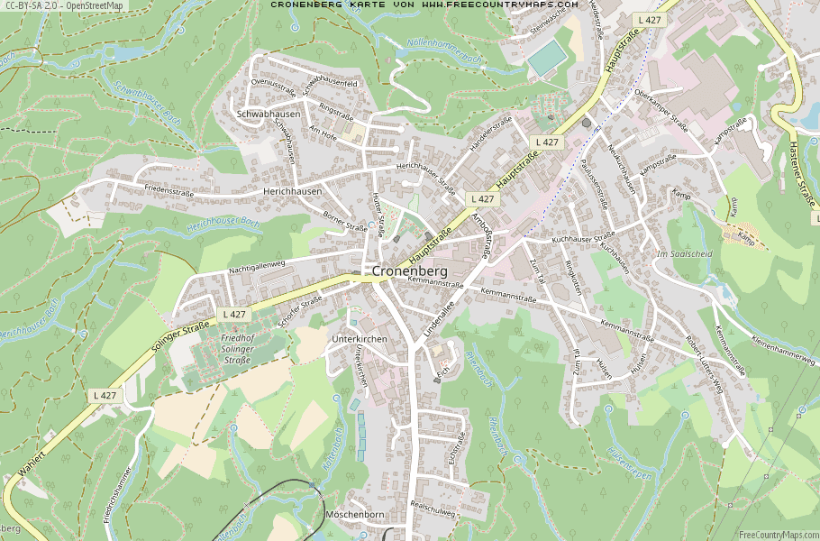 Karte Von Cronenberg Deutschland