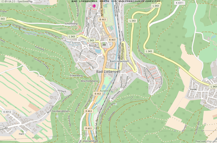 Karte Von Bad Liebenzell Deutschland