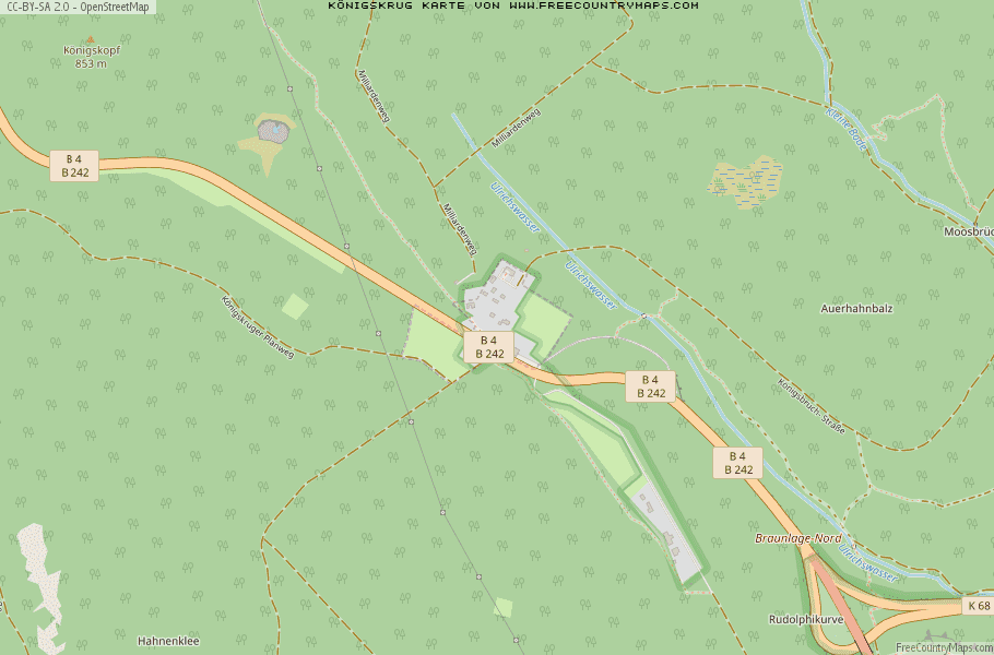 Karte Von Königskrug Deutschland