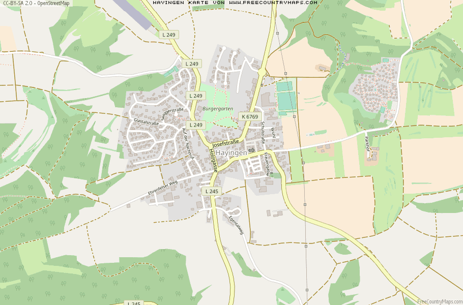 Karte Von Hayingen Deutschland
