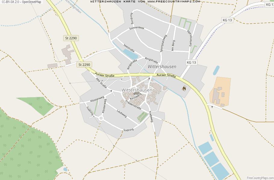 Karte Von Wittershausen Deutschland