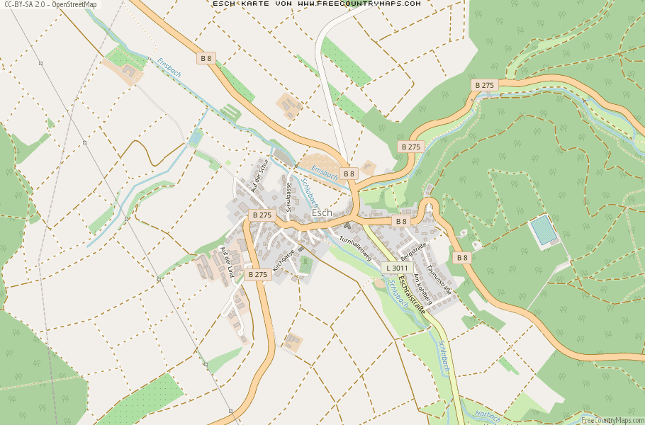 Karte Von Esch Deutschland